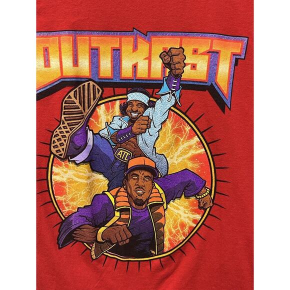 Outkast Photo Shirt‎ Mens Red Hip Hop Graphic Tee Size Small Urban Music - Picture 2 of 5